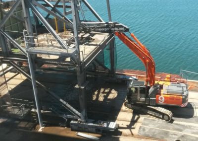 GrainCorp Shiploader No.2 Major Projects Group demolition