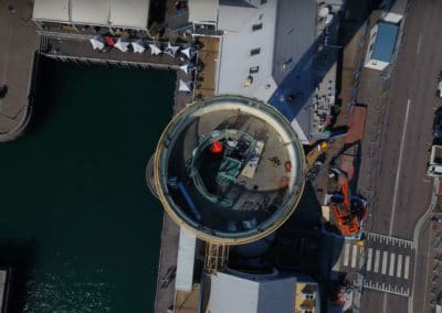Queen's Wharf Tower view from above