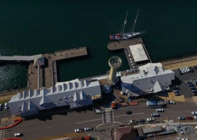 Queen's Wharf Tower view from above