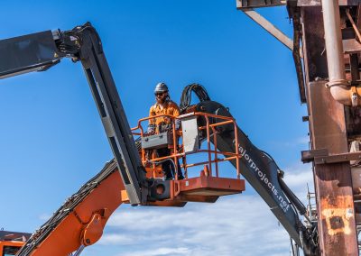 EWP on demolition site in Newcastle