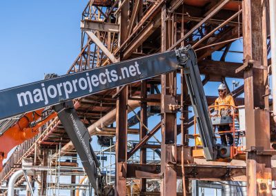 A Major Projects Group elevated work platform in action