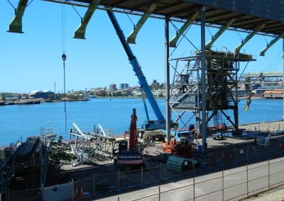 GrainCorp Ship Loader Demolition Works Overall Site View