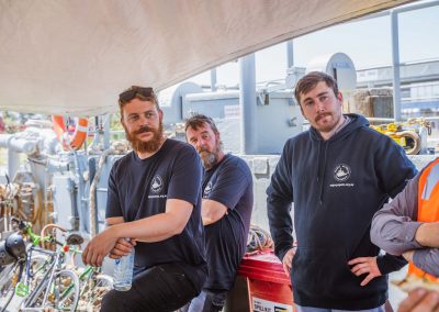 Tom and Jack aboard the RV Ocean Recovery