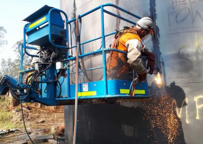 Major Projects Group Oxy Cutting at Clarence Valley Tank