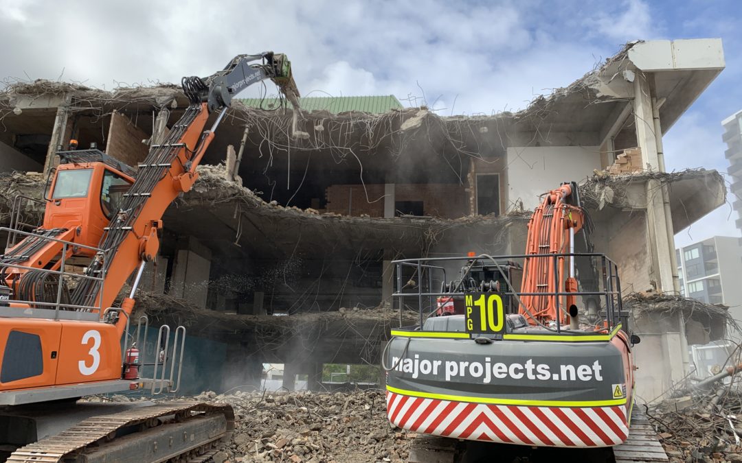 The demolition process